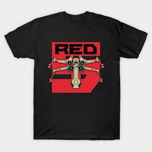 Red Spaceship Revolution - Rebel Space Movie T-Shirt